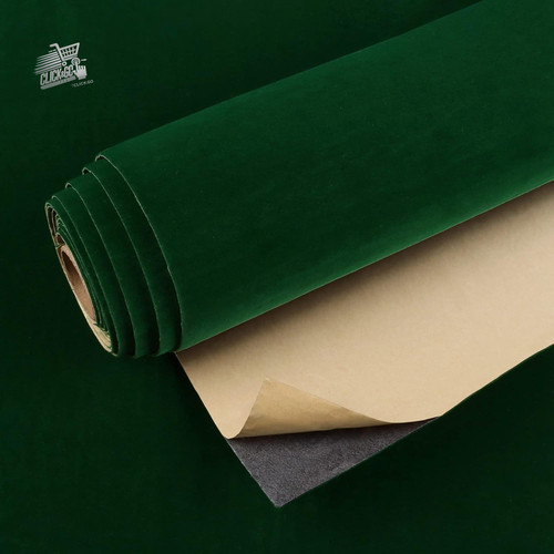 Carta adesiva velluto verde - carta,