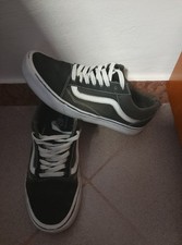 SCARPE VANS Old Skool Basse Usate EU 41 UK Nere Unisex Usate