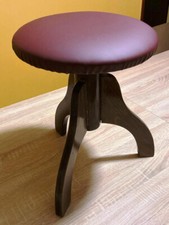 Sgabello per Pianoforte rotondo, regolabile in altezza da 46 a 63 cm 