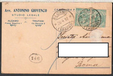 70683 ALCAMO (TRAPANI) -  CARTOLINA COMMERCIALE  COME FOTO AVANTI E RETRO