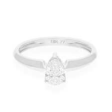 18k Oro Bianco Donna Anello