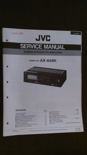 Jvc manuale di - jvc, ax-44