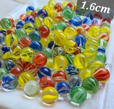 500 BIGLIE DI VETRO 1.6cm BELLISSIME e RARE..Anni 70-80-90..da COLLEZIONE