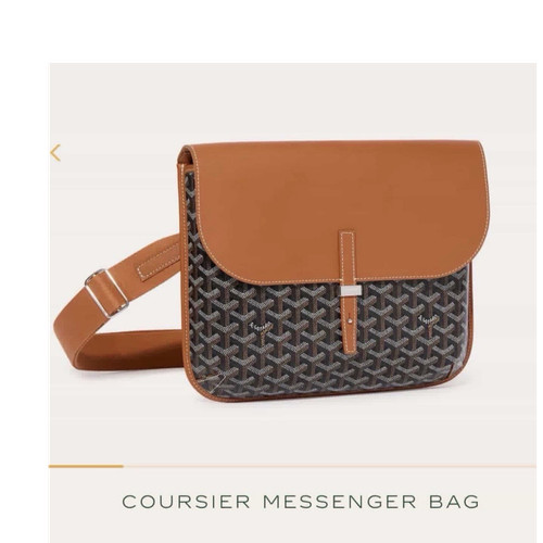 Goyard messenger bag tan black - messenger,