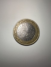 Moneta da 1 Euro Repubblica Francese Con Errore Data 1999, condizioni ottime