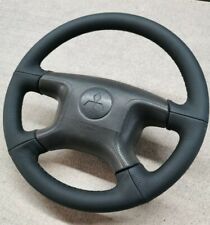 Coprivolante compatibile mitsubishi pajero v60 in vera pelle da cuciture