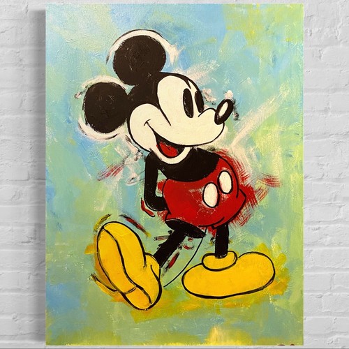Quadro disney topolino dipinto - disney,