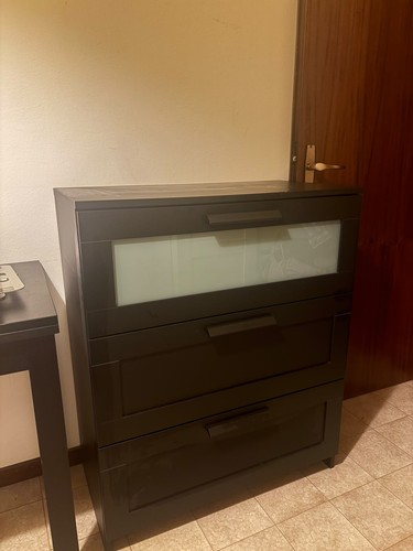 Cassettiera moderna nera - , bassa