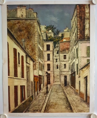 Affiche maurice utrillo 1957 - affiche,