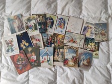 Lotto 21 cartoline vintage Buon Natale firmate illustratori Modì Zandrino ......