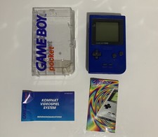 Game Boy Poket Blu Completo Di Cover Trasparente E Inseriti 