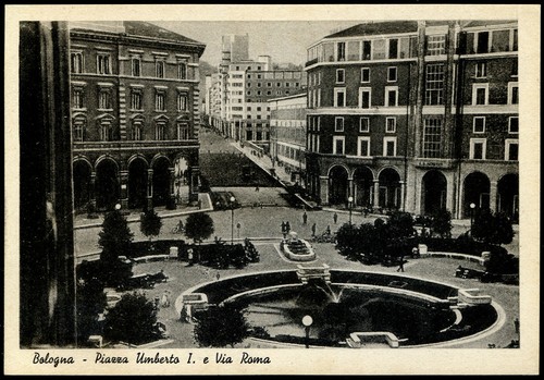 Cartolina bologna piazza - cartolina,