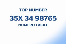Sim top number - sim, facile
