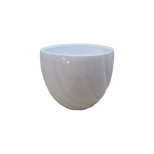 Vaso ceramica bianca made - vaso,