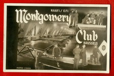 MONTGOMERY CLUB PING-PONG E BILIARDO CARTOLINA FOTOGRAFICA D'EPOCA 691