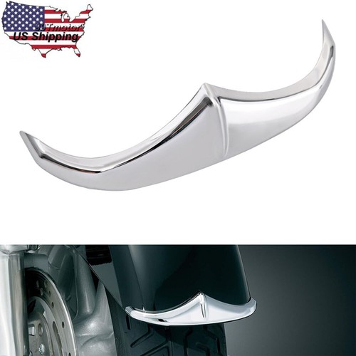 Chrome front fender tip - chrome,