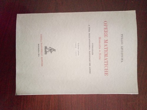 Tullio levi civita opere - levi-civita,
