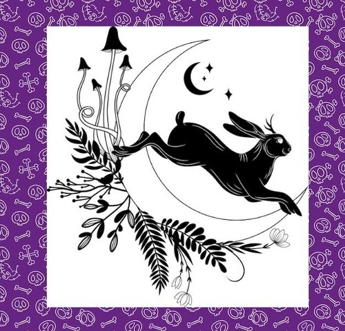 Adesivo vinile pretty hare - adesivo,