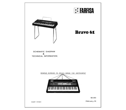 Farfisa bravo service - bravo,