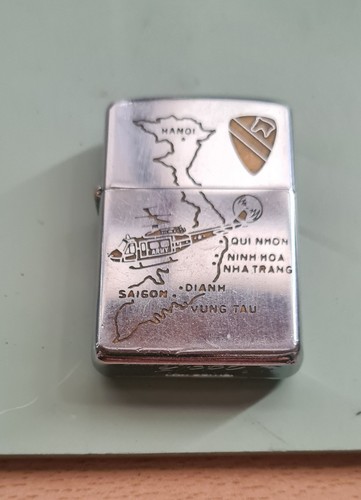 Vintage 1967 zippo vietnam - 1967, map
