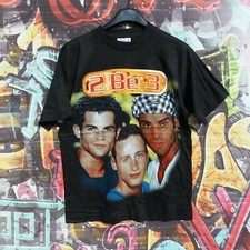 90's VINTAGE RARISSIMA T-SHIRT M 2 BE 3 BOY BAND FRANCESE FRENCH IDOLS POP RARA