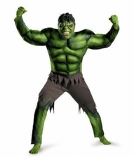 Costume uomo adulto Hulk fantasia cosplay vestito muscolare Halloween
