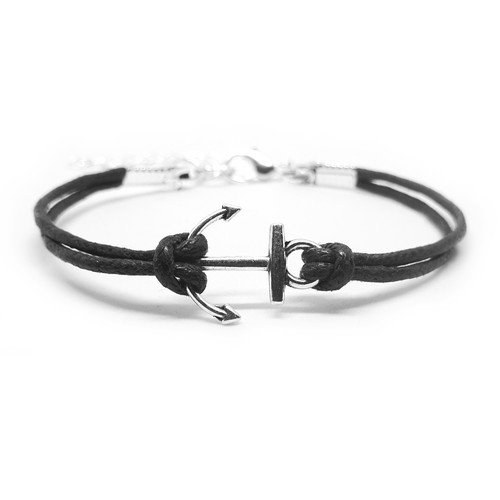 Bracciale con ancora argento - bracciale,