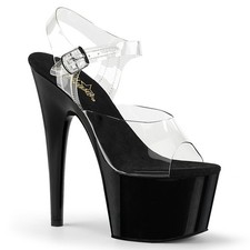 Pleaser Adore Clear/Black 7"