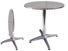 TAVOLI BAR ALU ROUND RECLIN