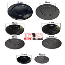 Kit 4 piattelli spartifiamma 4 fuochi neri lucidi cucina gas Beko