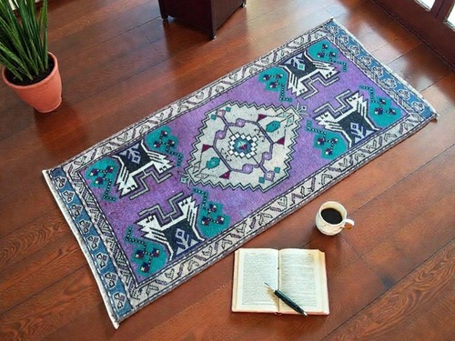 Handwoven wool kilim rug - handwoven,