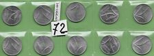 @lotto 10 monete  10 lire del 1972 italia repubblica