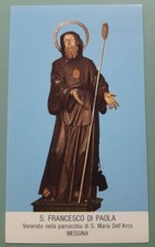 ☆ santino SAN FRANCESCO DI PAOLA Venerato in Messina santino locale