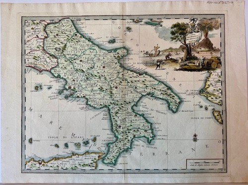 Mappa antica italia - antica,