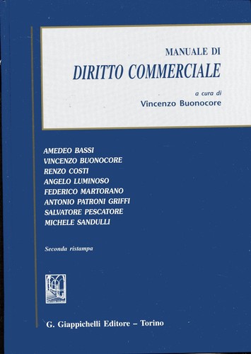 Manuale diritto commerciale - di,
