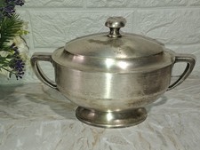 VECCHIA SALSIERA O PICCOLA ZUPPIERA  DUBBIO MATERIALE PELTRO...SILVER ...