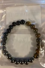 Bracciale Amuleto Talismano Portafortuna Occhio Di Tigre Unisex 