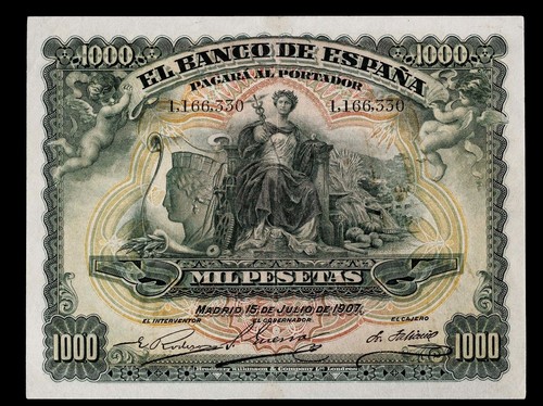 1000 pesetas 1907 - 1000,