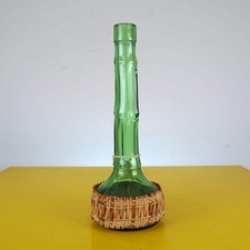 vaso bambu in vetro verde