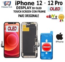 IPHONE  12  DISPLAY " SOFT OLED " TOUCH SCREEN FRAME PARI ORIGINALE
