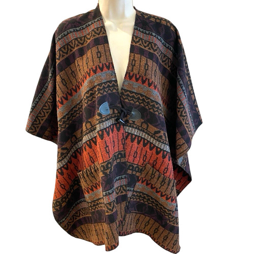 Poncho cappotto aztec boho - poncho,