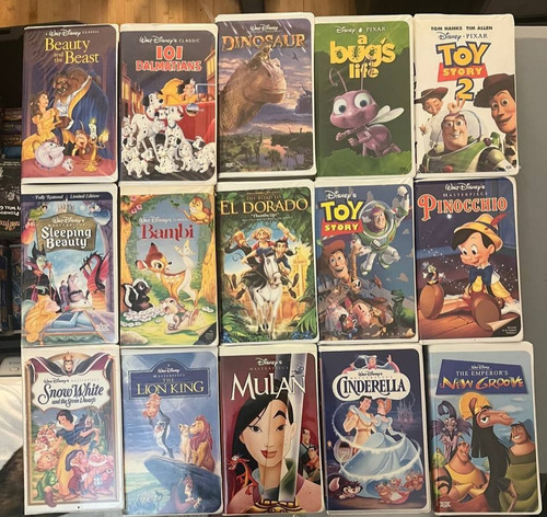 Lot disney videos vhs in - lot,
