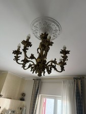 Lampadario In Ottone 8 Luci