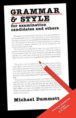 Grammar and style - grammar, for