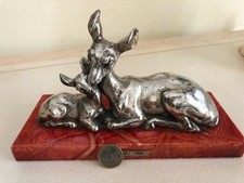 Vintage gioielleria Scultura artistica firmata rivestita 40 gr. d'argento 925