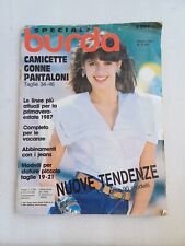 Burda 1987 con cartamodelli: gonne camicette pantaloni, jeans, primavera estate