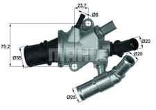 TERMOSTATO BEHR G98488 (TI17588) - FIAT PUNTO JTD - IDEA JTD