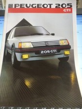 PEUGEOT 205 GTI 1986 prospekt