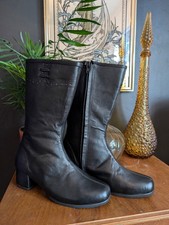 Stivali neri pelle nuovi stile