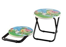 Sedia Stampata Cartoni Animati, Pieghevole Bambini/Bambini Sgabello Pieghevole Sedia per Sale Giochi